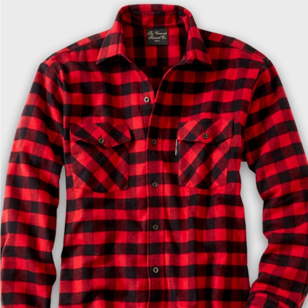 Vermont Flannel Company Buffalo Check flannel